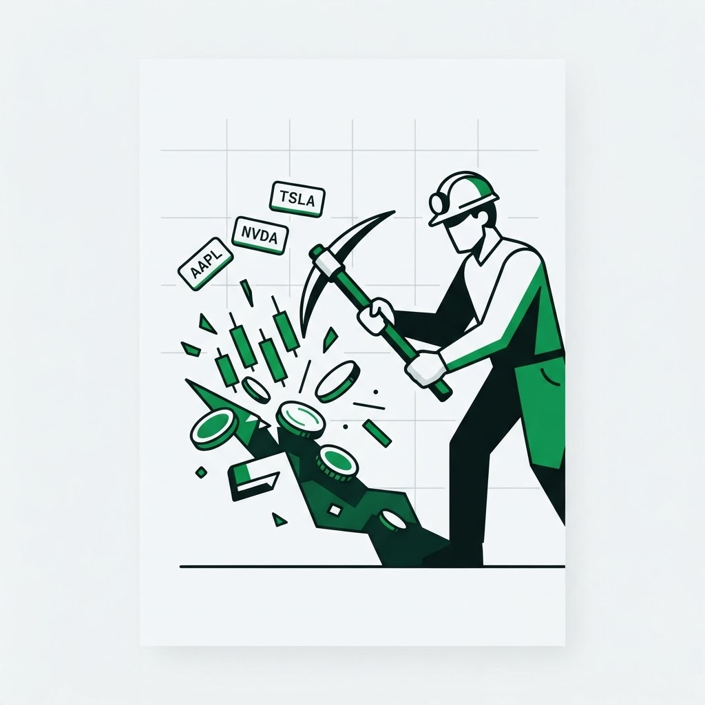 Market Miner operator uncovering token rewards